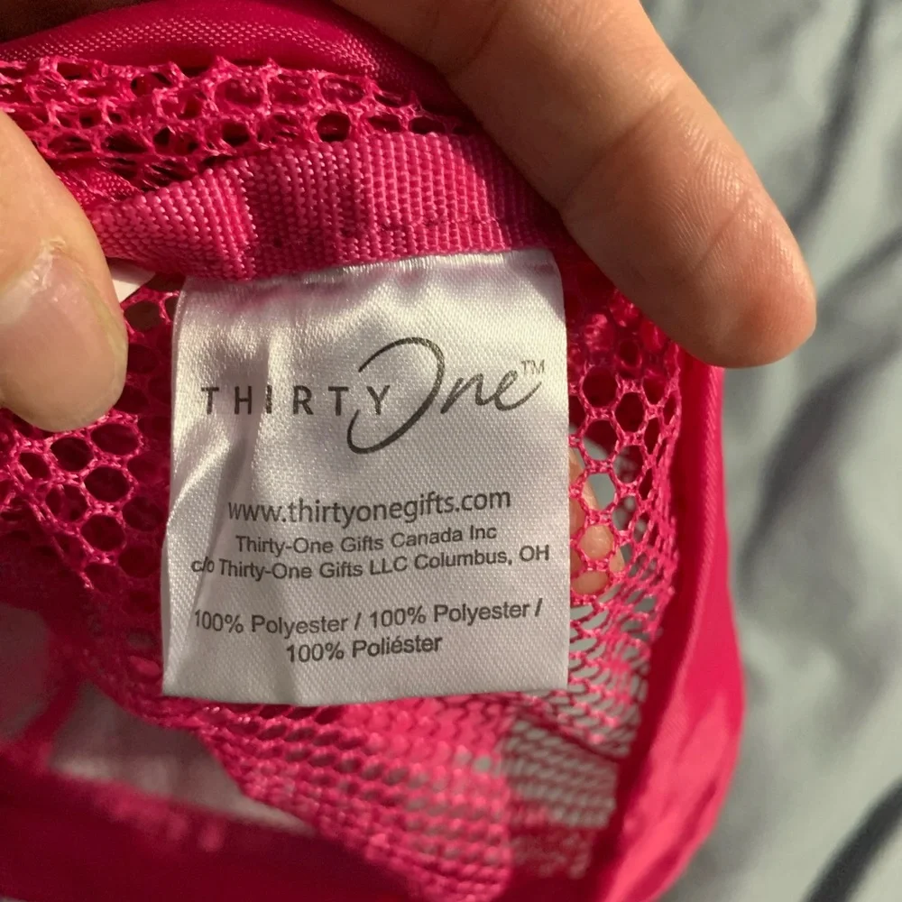 Thirty-One Pink Mesh Bag
